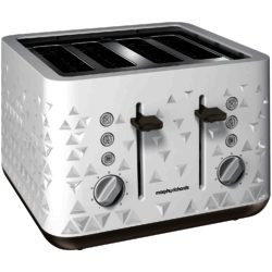 Morphy Richards 248102 Prism 4 Slice Toaster in White